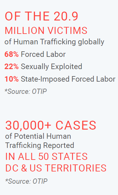 human trafficking statistics graphic