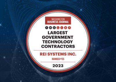 REI Systems Coasts to Number 25 on Washington Business Journal’s Government Technology Contractor List